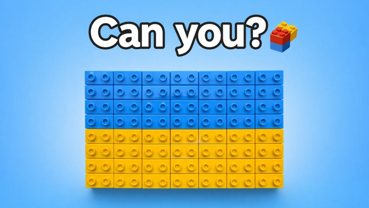 Ultimate Satisfying LEGO Ukraine Flag 🏗️🇺🇦