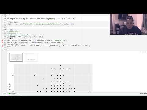 Analysis of Two Quantitative Variables with R