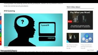 Top 10 Password Cracking Techniques Used By Hackers