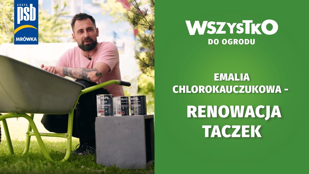 Emalia chlorokauczukowa - renowacja taczek. 