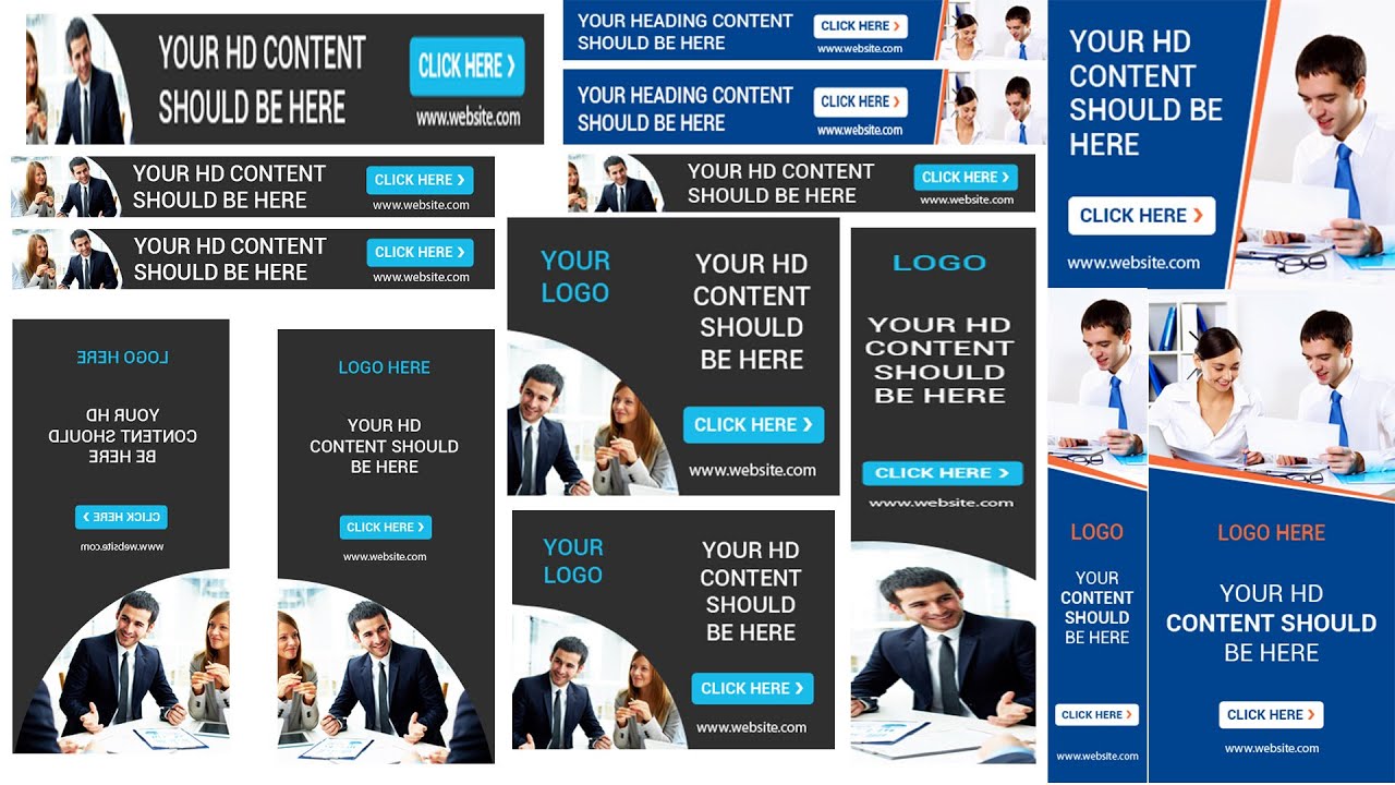 Google Ads Banner Design In Photoshop /Web Banner / Raju online 2020