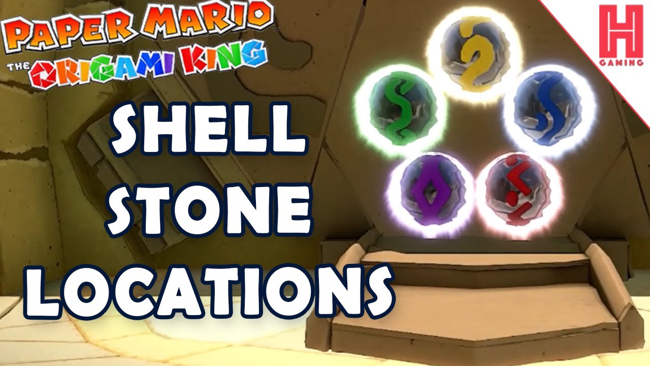 All 4 Shell Stone Locations Paper Mario The Origami King YouTube