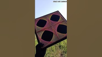 String art | String art patterns @crazyartcorner #stringart #shorts  #youtubeshorts