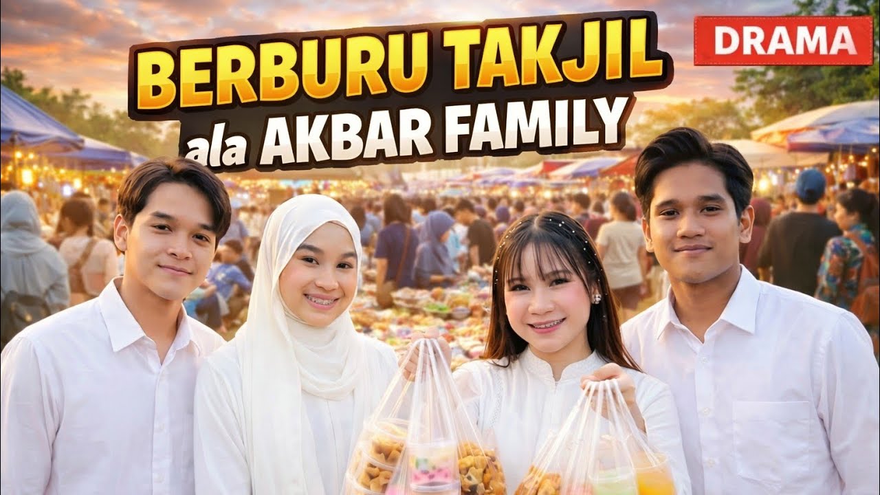 BERBURU TAKJIL ala AKBAR FAMILY || Umi bangun sahur kesiangan 