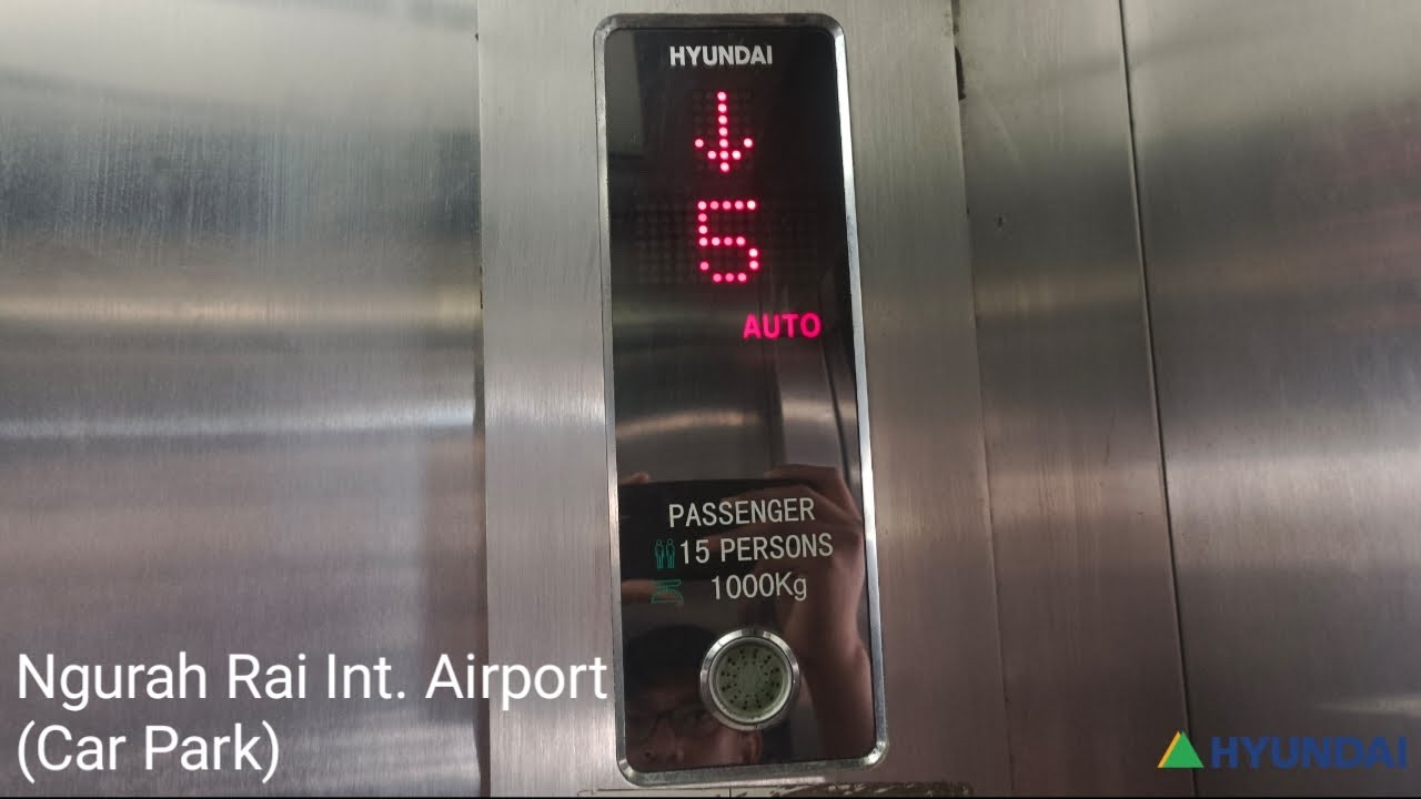 Busy Hyundai MRL Elevators - Ngurah Rai International Airport, Bali (Car Park)