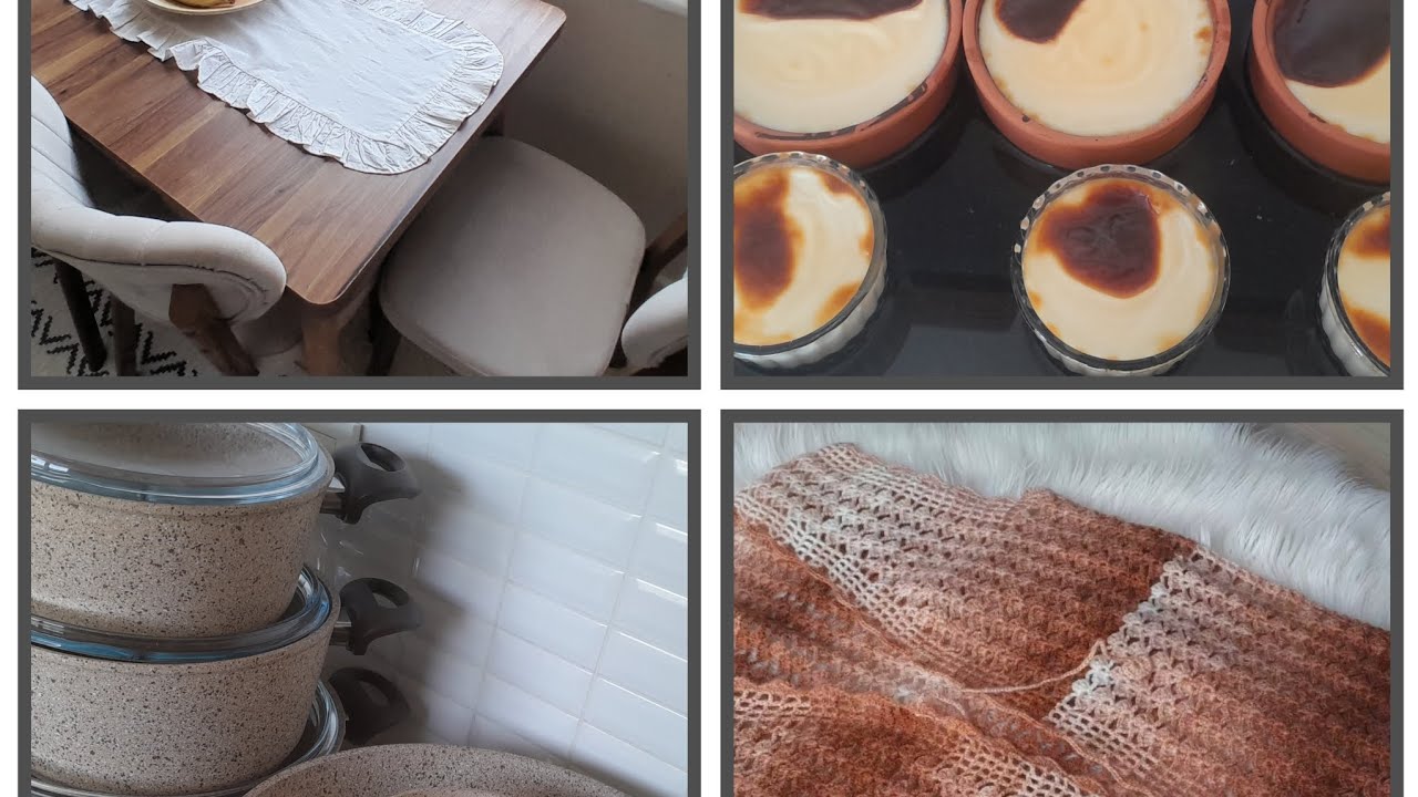 Yeni masa sandalye sonunda tamamlandı ✨️Harika bir sütlaç tarifi✨️Yeni tencere seti✨️yelek bitmiştir