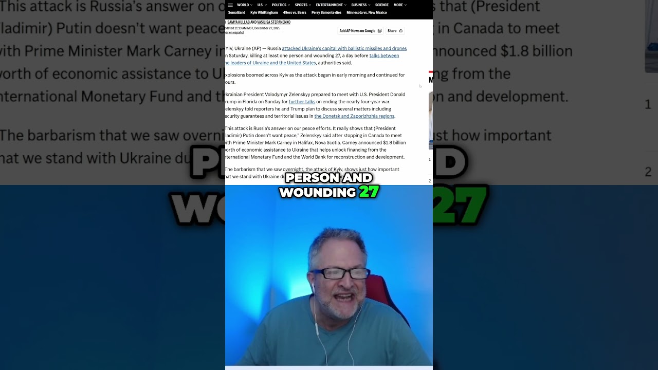 Путин нанес удар по Киеву за несколько часов до встречи Зеленского и Трампа.