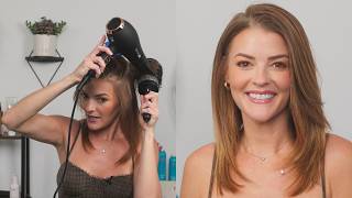 How To Blow Dry Your FINE Layered Hair. The PERFECT Blowout