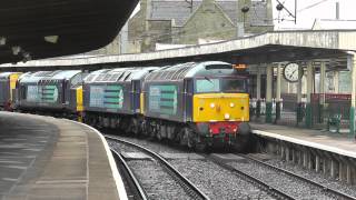 57011/57007 with 37194/20308 DIT 6K73 Sellafield - Crewe flasks 12th June 2013