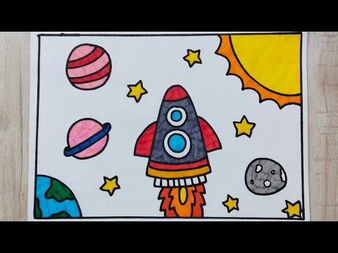 🚀 Rocket Drawing |😮 Very Easy Rocket Drawing 😍 Step By Step | Kashish Tanwar Art
