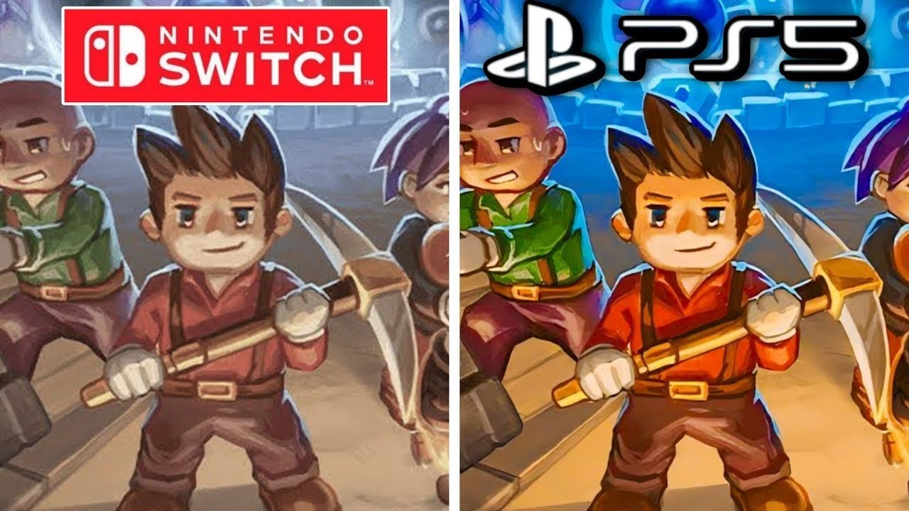 Core Keeper PS5 vs Nintendo Switch Graphics Comparison
