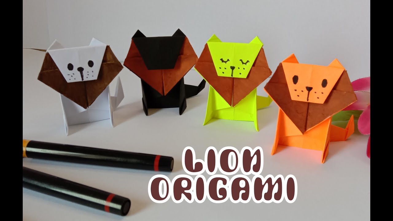 EASY ORIGAMI LION - ORIGAMI SINGA
