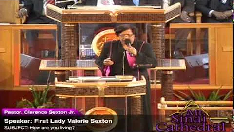 "How Are You Living?' First Lady. Valerie Sexton