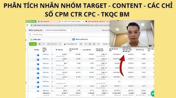 Phân Tích Cách Nhân Nhóm TARGET - CONTENT - Các Chỉ Số CPM CTR CPC - TKQC BM | Hải Tam Gia