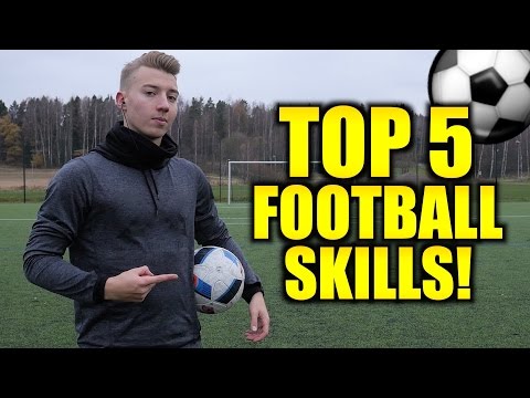 TOP 5 Football Skills! (Tutorial)