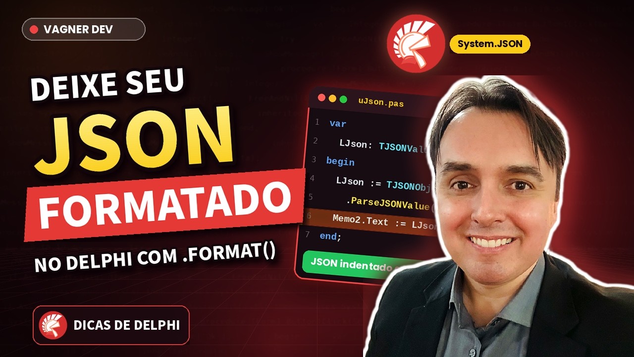 JSON Formatado no Delphi: Método Fácil com Format - YouTube