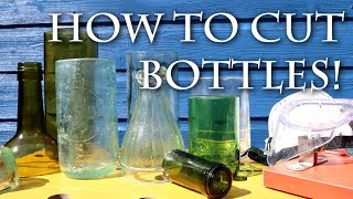 DIY BOTTLE CUTTING with Antique to modern glass bottles #1