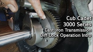 Avoid User Error! Diff-Lock Operation Intro – Cast-Iron Transmission – Cub Cadet 3000 Series