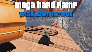 GTA 5 Online - Mega Hard Ramp: Lawn Mower (Fun Modded Race)