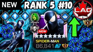 🕷 NEW R5 #10! Symbiote Spider-Man Rank 1 ➡ Rank 5 Ascended!! Rank Up & Gameplay! HYPED AF!! - MCOC