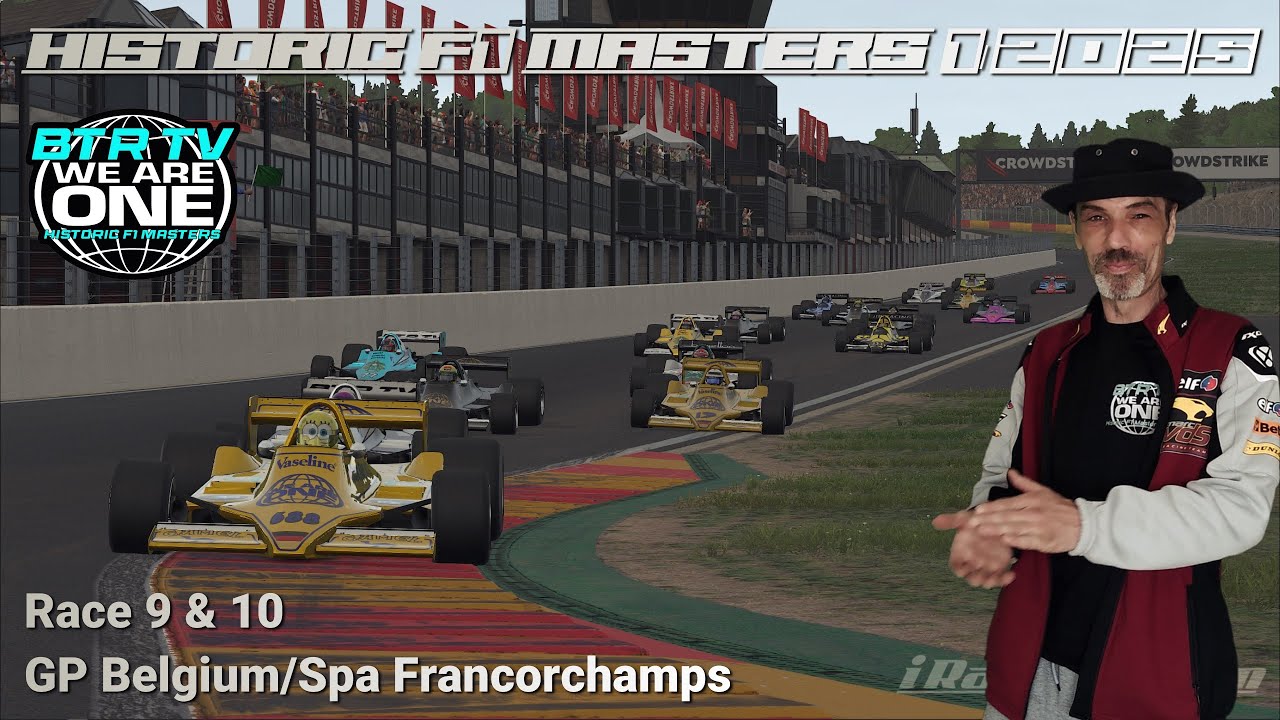 Historic F1 Masters 1/2025 GP Belgium/Spa Francorchamps Race 9 & 10 ...