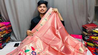raksha bandhan collections  live | soft silk | shubham paithani yeola |#paithani screenshot 5