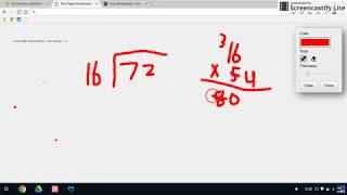 72 divided by 16 (easy)