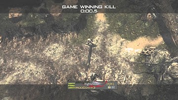 MW3 AoN Straight Up Throwing Knife Final Killcam on Village!