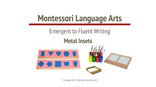 Montessori Language 03-02 Metal Insets - A