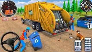 Garbage Trash Truck Realistic Simulator 3D City Road Garbage Dumper Truck Games - Android GamePlay screenshot 4