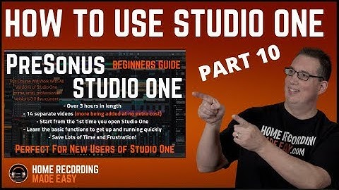 Presonus Studio One - Beginners Guide #10 Track Types