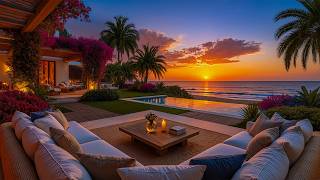 Soft Jazz By A Sunset Reflection Pool - Gentle Jazz, Warm Candlelight & Peaceful Coastal Serenity screenshot 2