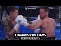 Charlie Edwards v Kyle Williams official fight highlights