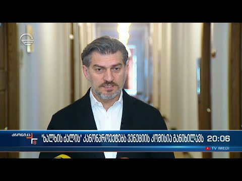 \"ხალხის ძალის\" კანონპროექტებს ვენეციის კომისია განიხილავს