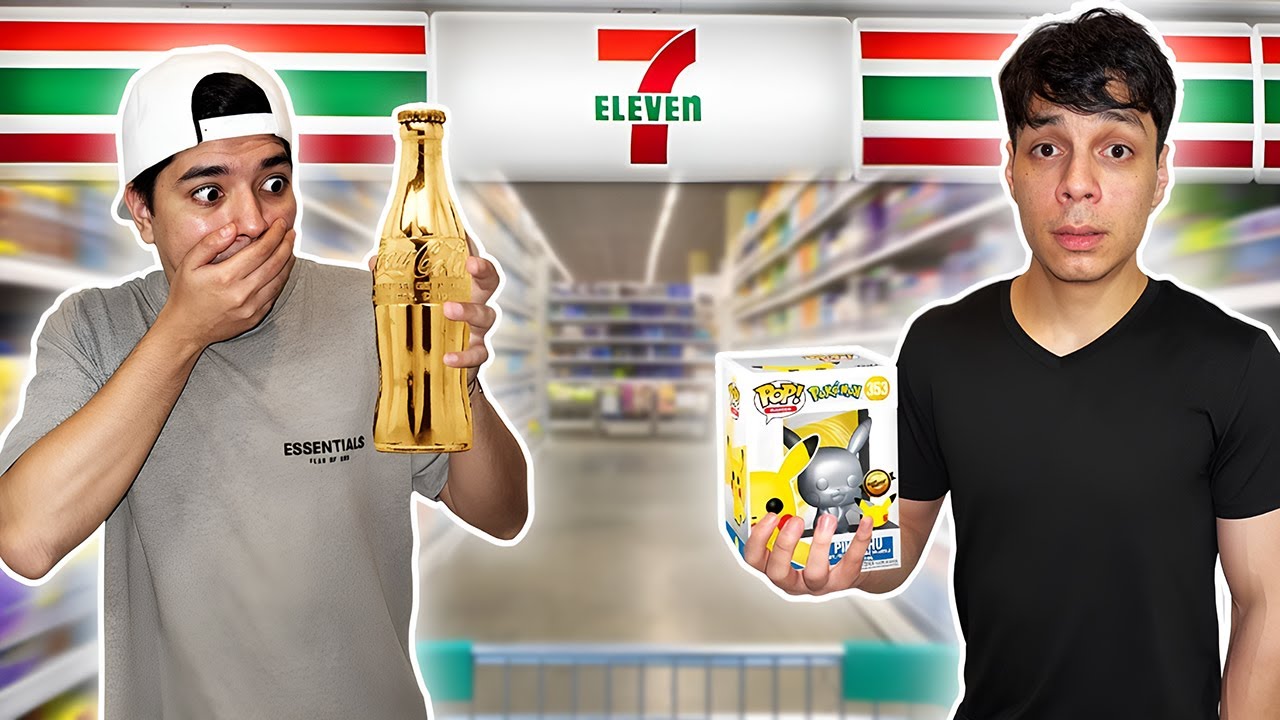 COMPRÉ LO MÁS CARO DE CADA PASILLO DEL 7-ELEVEN 😱 *el último me sorprendió*