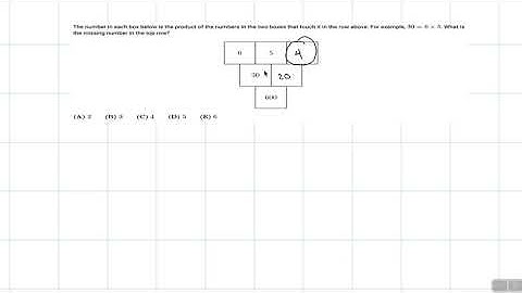 Live Solve #240: 2013 AMC 8 Problem 6