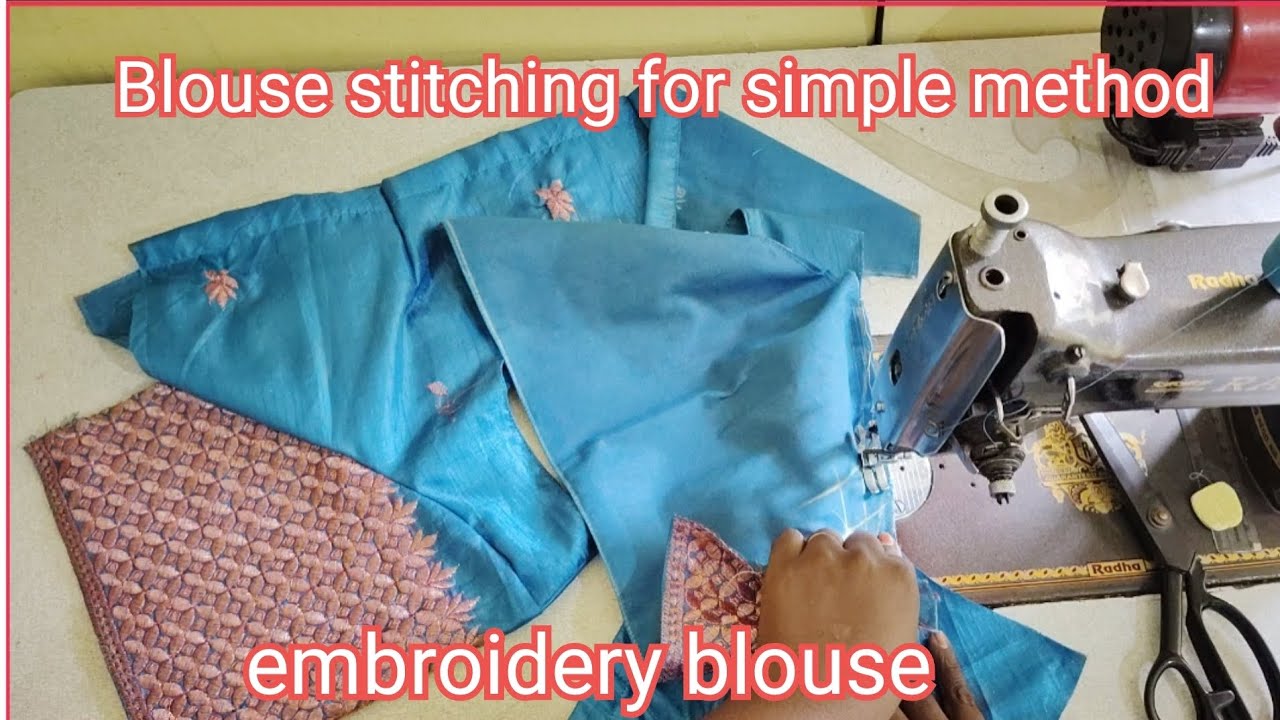 embroidery blouse stitching vidio Vivehalifestyle23 YouTube