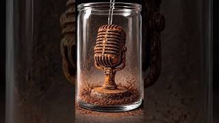 Rusty Vintage Microphone Restoration in Glass Jar | Satisfying Deep Clean #RustRemoval #Microphone