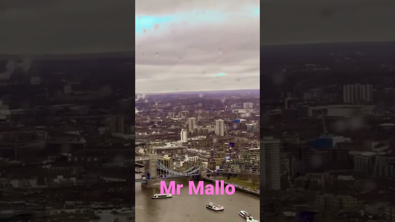 Drone view of Tower Bridge 🌉 London. 
