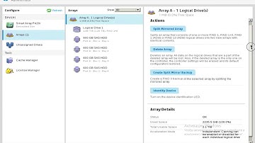 HP Smart Array P420i RAID1+0