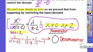 2-1 and 2-2 Simplifying Rational Expressions and Multiplying and Dividing Rationals