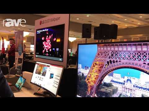E4 AV Tour: LG Showcases 49UH5C 4K Display, Curved Desktop Monitor and LG OLED Wallpaper