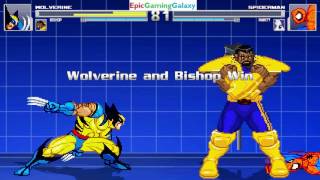 Spider-Man And Rarity Vs Wolverine And Bishop In A Mugen Match Battle Fight