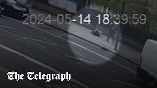 video: Moment a woman is ‘shot in the leg’ after getting caught in crossfire on London street