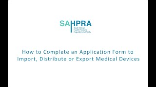 How to complete an application for Distributors of Medical Devices and IVDs