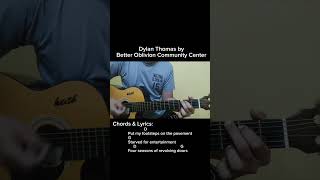 Dylan Thomas by Better Oblivion Community Center guitar #DylanThomas #guitarchords #indierock