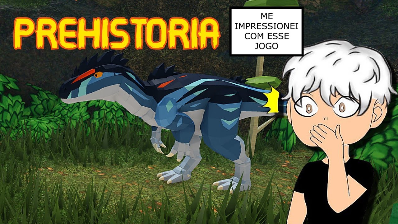 JOGUEI PRÉ-HISTÓRIA PELA PRIMEIRA VEZ NO ROBLOX E ME SURPREENDI!!!😱🦖