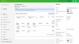 Access Manager - Certificate Configuration screenshot 5