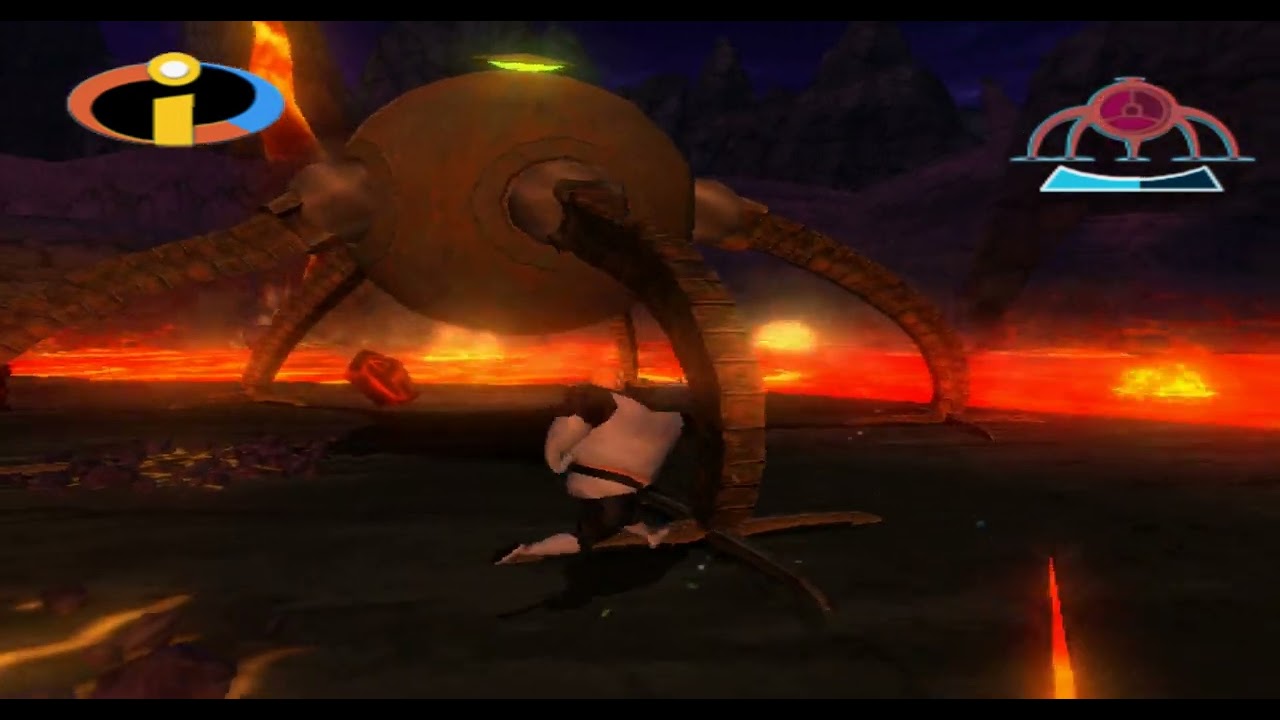 Disney The Incredibles Game Part 8 Volcanic Eruption No Commentary