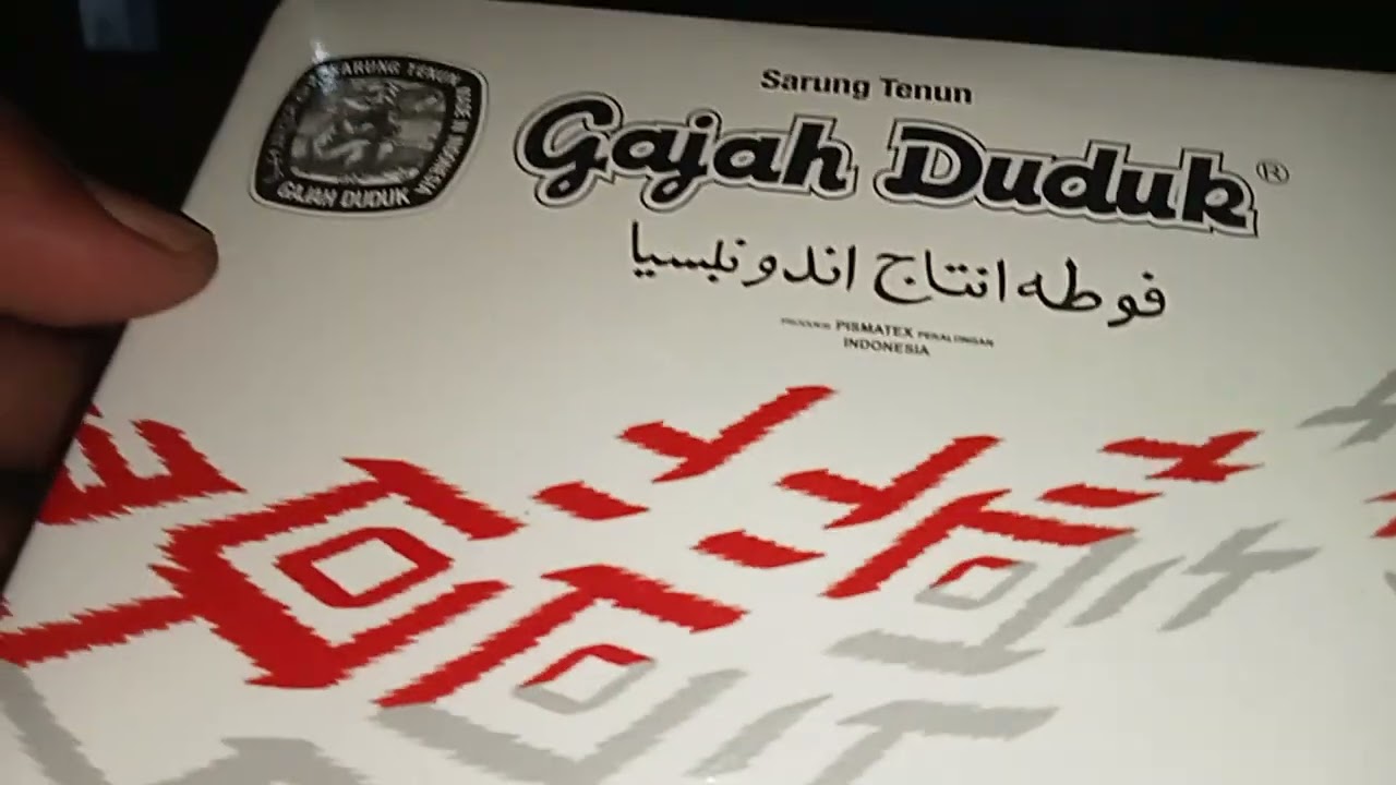 Unboxing sarung gajah duduk 58 ribuan